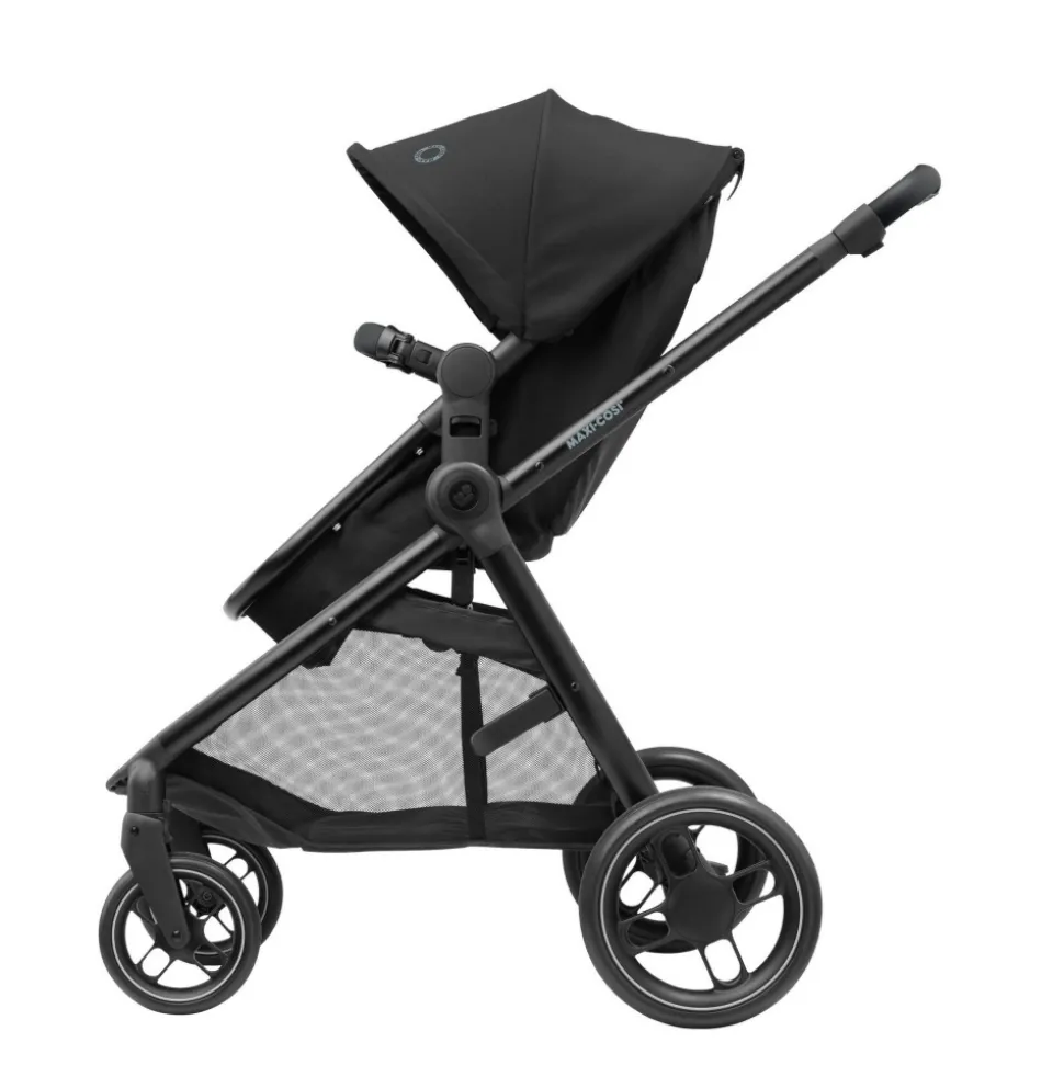 Poussette duo zelia 3 + nacelle essential black