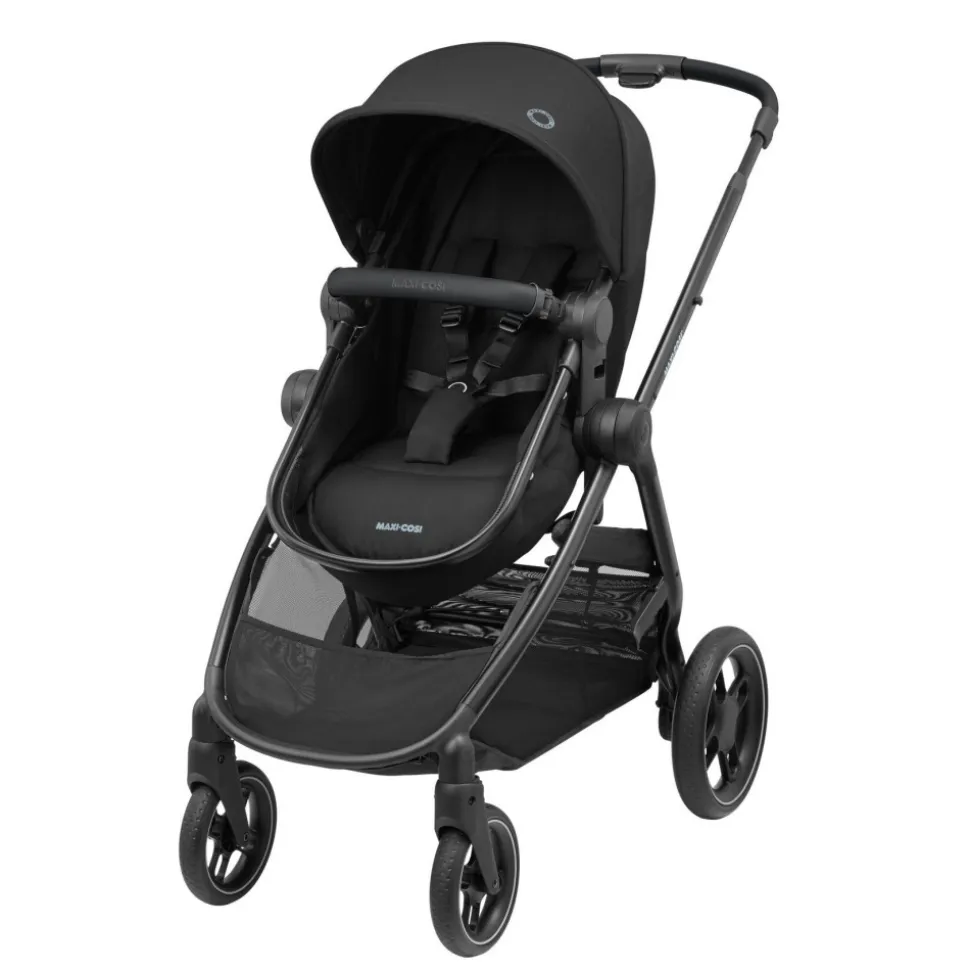 Poussette duo zelia 3 + nacelle essential black