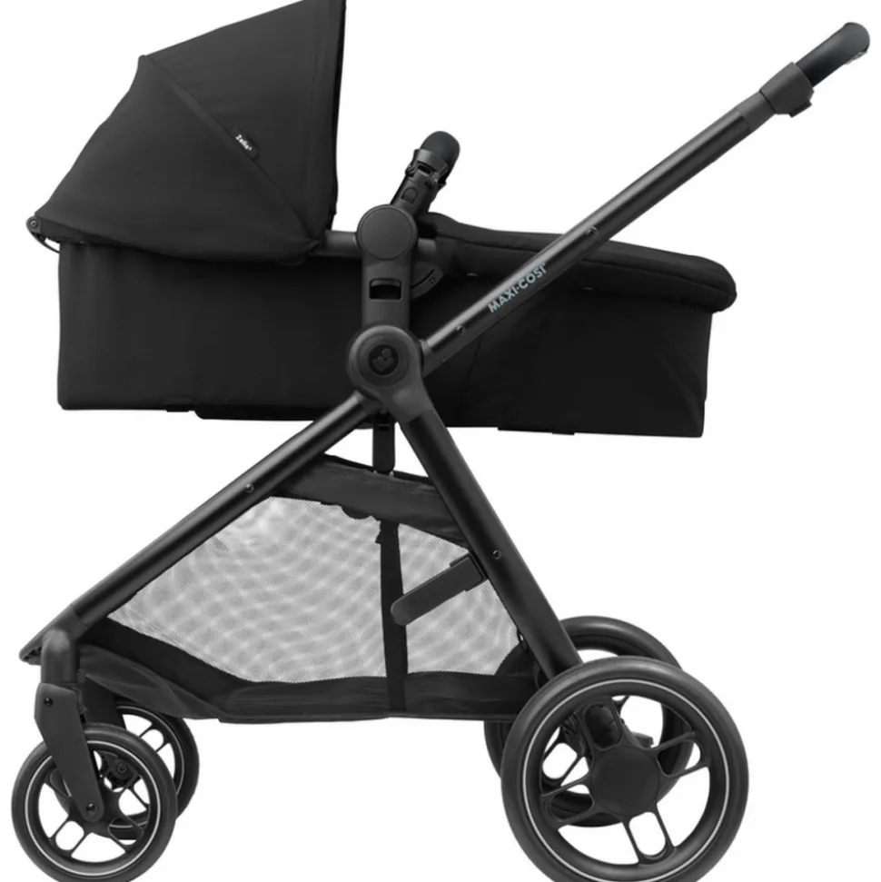 Poussette duo zelia 3 + nacelle essential black