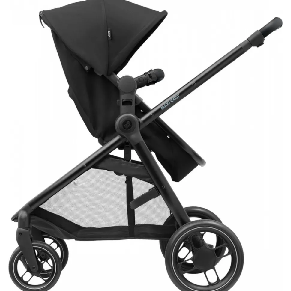 Poussette duo zelia 3 + nacelle essential black