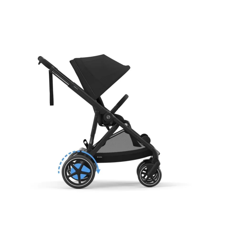 Poussette e-gazelle s moon black châssis noir
