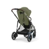 Poussette e-gazelle s moss green châssis taupe