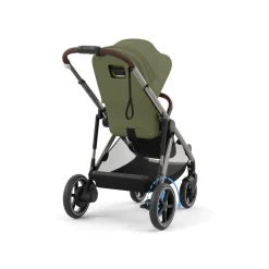 Poussette e-gazelle s moss green châssis taupe