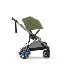 Poussette e-gazelle s moss green châssis taupe