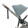 Poussette e-gazelle s stormy blue châssis taupe