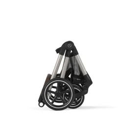 Poussette eos lux 2-en-1 moon black châssis noir