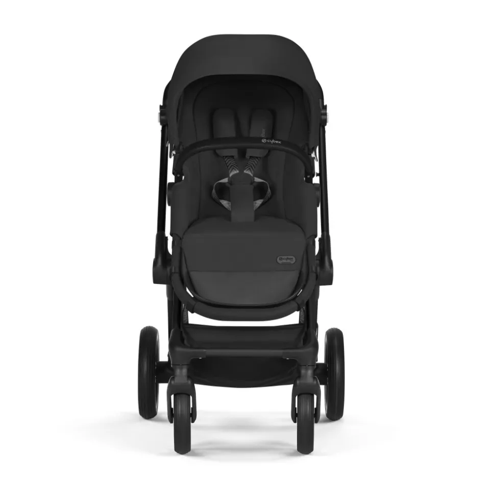 Poussette eos lux 2-en-1 moon black châssis noir