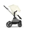 Poussette eos lux 2-en-1 seashell beige châssis taupe