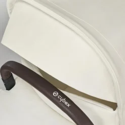 Poussette eos lux 2-en-1 seashell beige châssis taupe