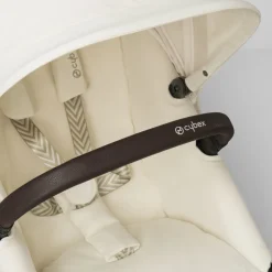 Poussette eos lux 2-en-1 seashell beige châssis taupe