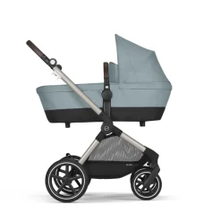 Poussette eos lux 2-en-1 stormy blue châssis taupe