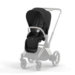 Poussette e-priam 2 sepia black châssis matt black