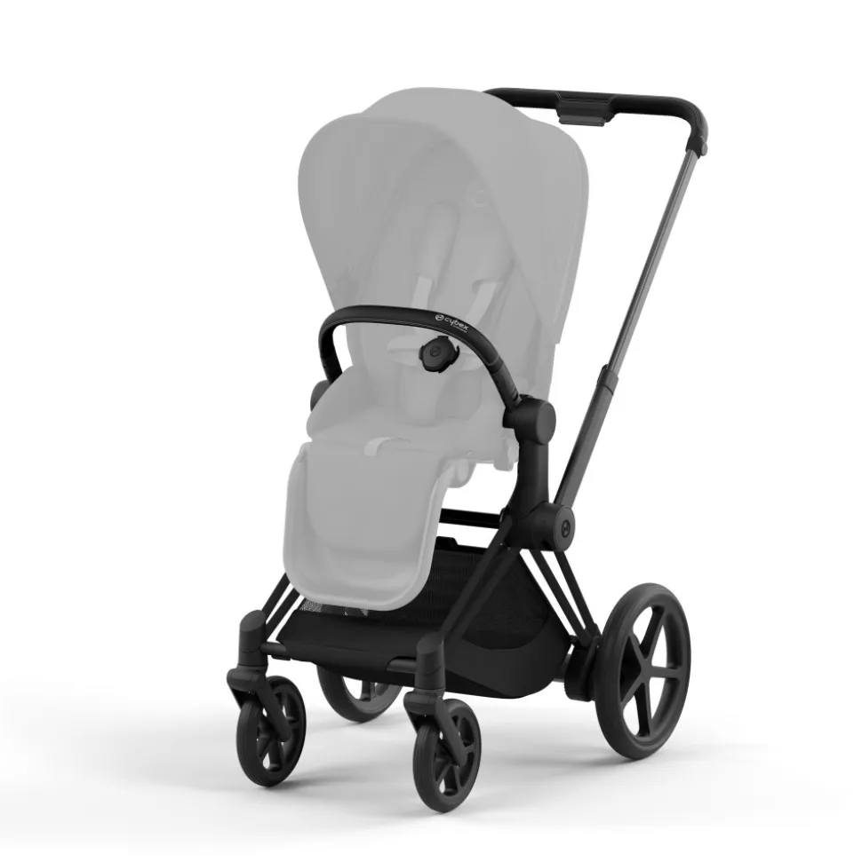 Poussette e-priam 2 sepia black châssis matt black
