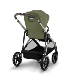 Poussette gazelle s moss green châssis taupe
