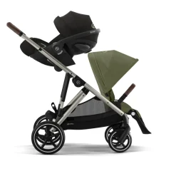 Poussette gazelle s moss green châssis taupe