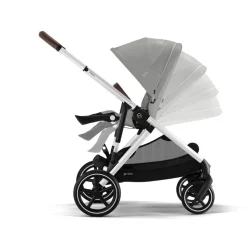 Poussette gazelle s stone grey châssis silver