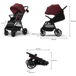 Poussette grande 2 dark ruby