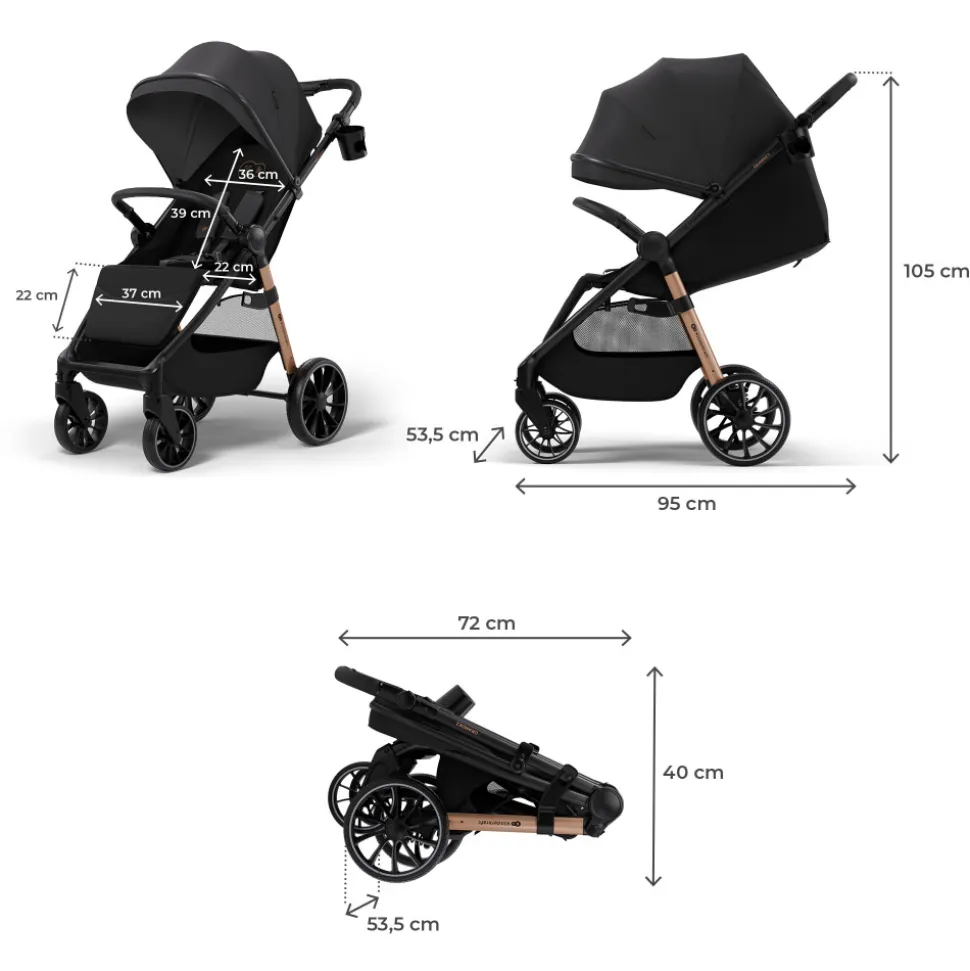Poussette grande 2 midnight black