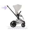 Poussette électrique e-priam 3 city grey châssis matt black