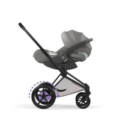 Poussette électrique e-priam 3 city grey châssis matt black