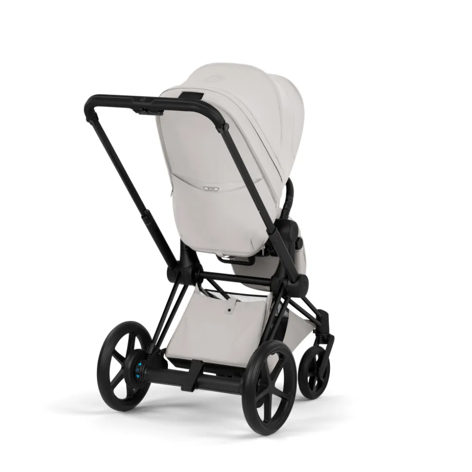 Poussette électrique e-priam 3 city grey châssis matt black