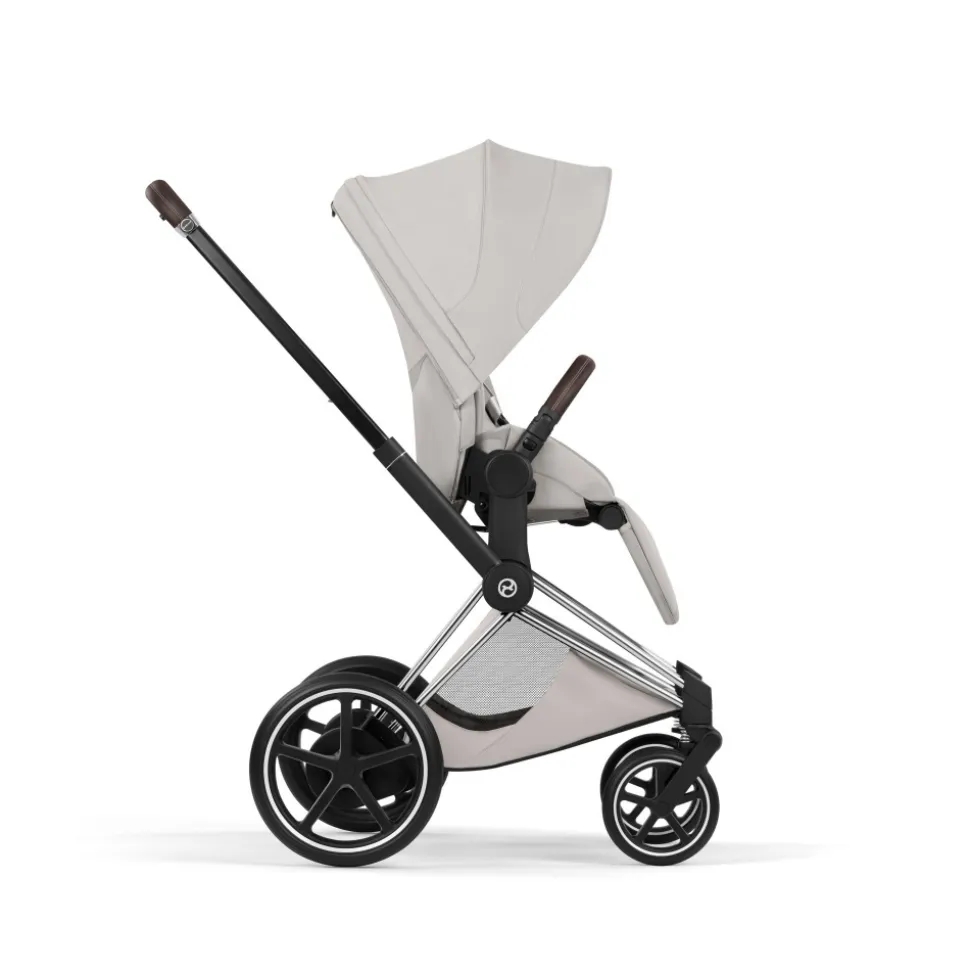 Poussette électrique e-priam 3 city grey châssis chrome