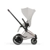 Poussette électrique e-priam 3 city grey châssis rosegold