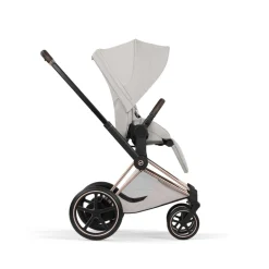 Poussette électrique e-priam 3 city grey châssis rosegold