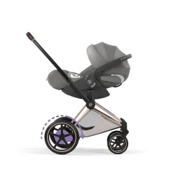 Poussette électrique e-priam 3 city grey châssis rosegold