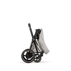 Poussette électrique e-priam 3 city grey châssis rosegold