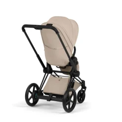Poussette électrique e-priam 3 cozy beige châssis matt black