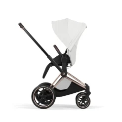 Poussette électrique e-priam 3 off white châssis rosegold