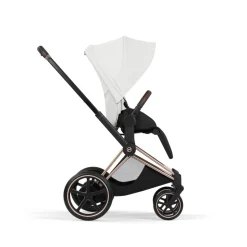 Poussette électrique e-priam 3 off white châssis rosegold