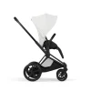 Poussette électrique e-priam 3 off white châssis matt black