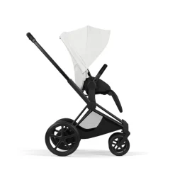 Poussette électrique e-priam 3 off white châssis matt black