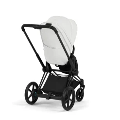Poussette électrique e-priam 3 off white châssis matt black