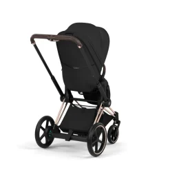 Poussette électrique e-priam 3 sepia black châssis rosegold