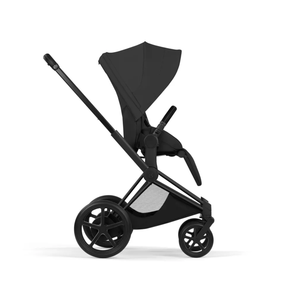 Poussette électrique e-priam 3 sepia black châssis matt black