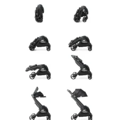 Poussette metro+ compacte - noire