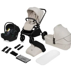 Poussette mika plus trio beige sand