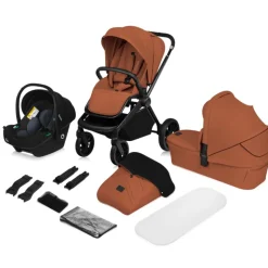 Poussette mika plus trio brown rust