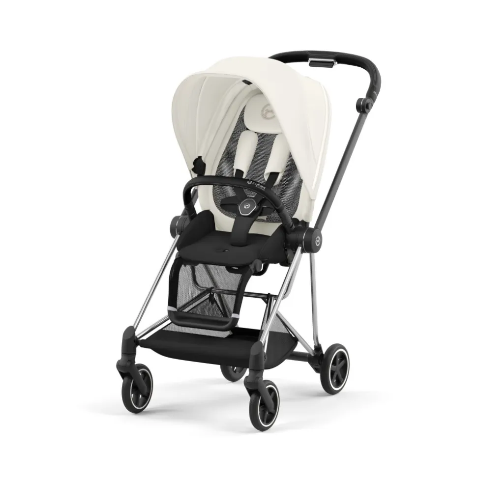 Poussette mios 3 off white châssis chrome black