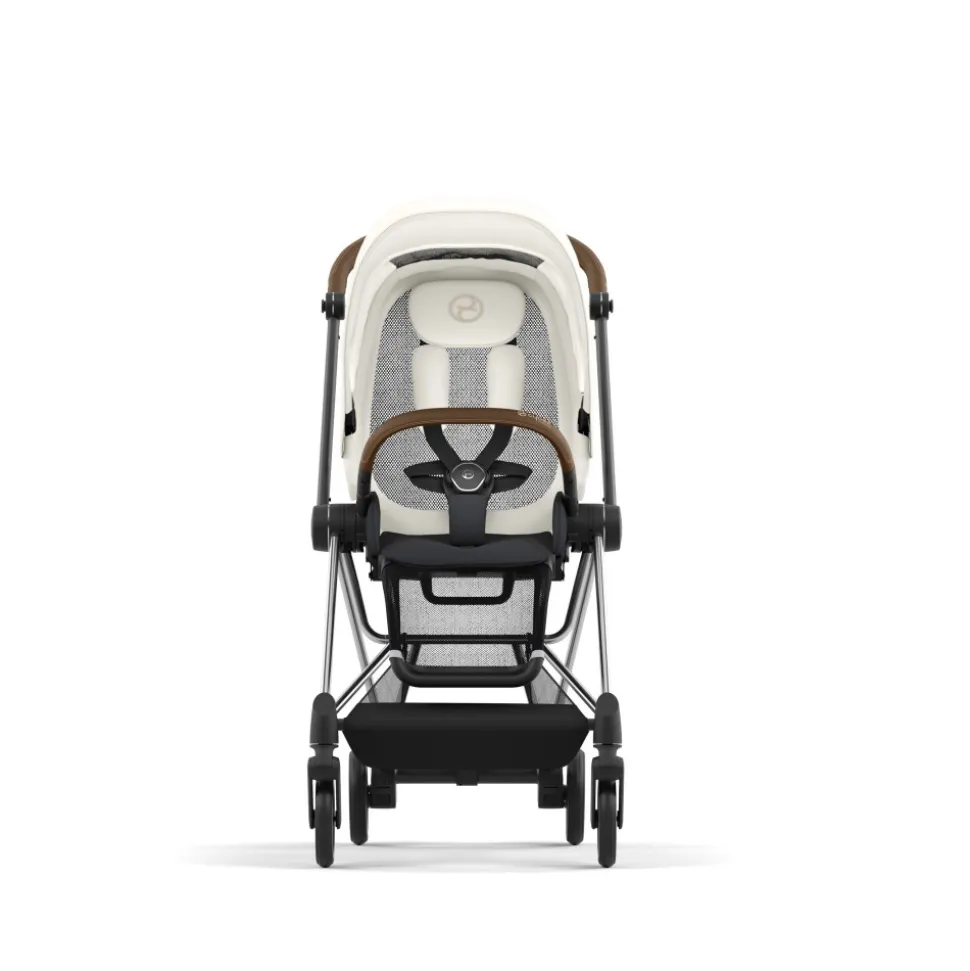 Poussette mios 3 off white châssis chrome brown