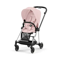 Poussette mios 3 peach pink châssis chrome black