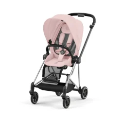 Poussette mios 3 peach pink châssis chrome black