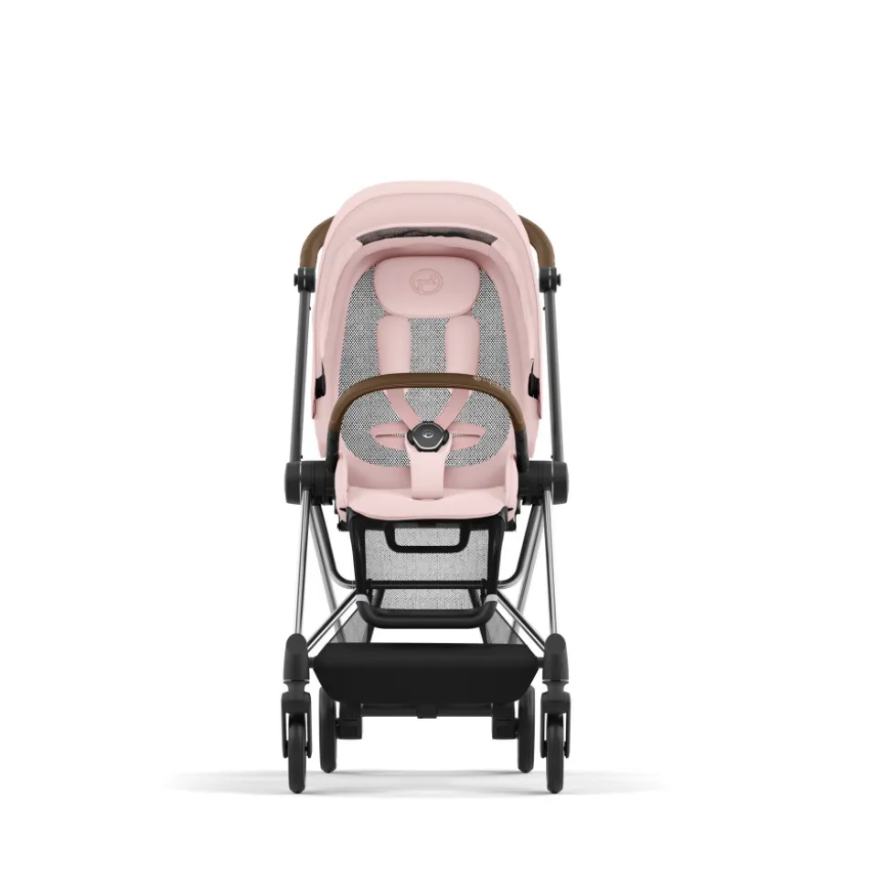 Poussette mios 3 peach pink châssis chrome brown