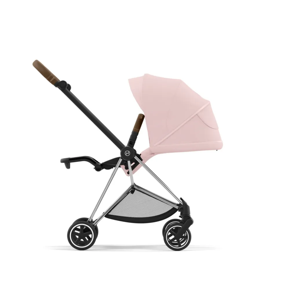 Poussette mios 3 peach pink châssis chrome brown