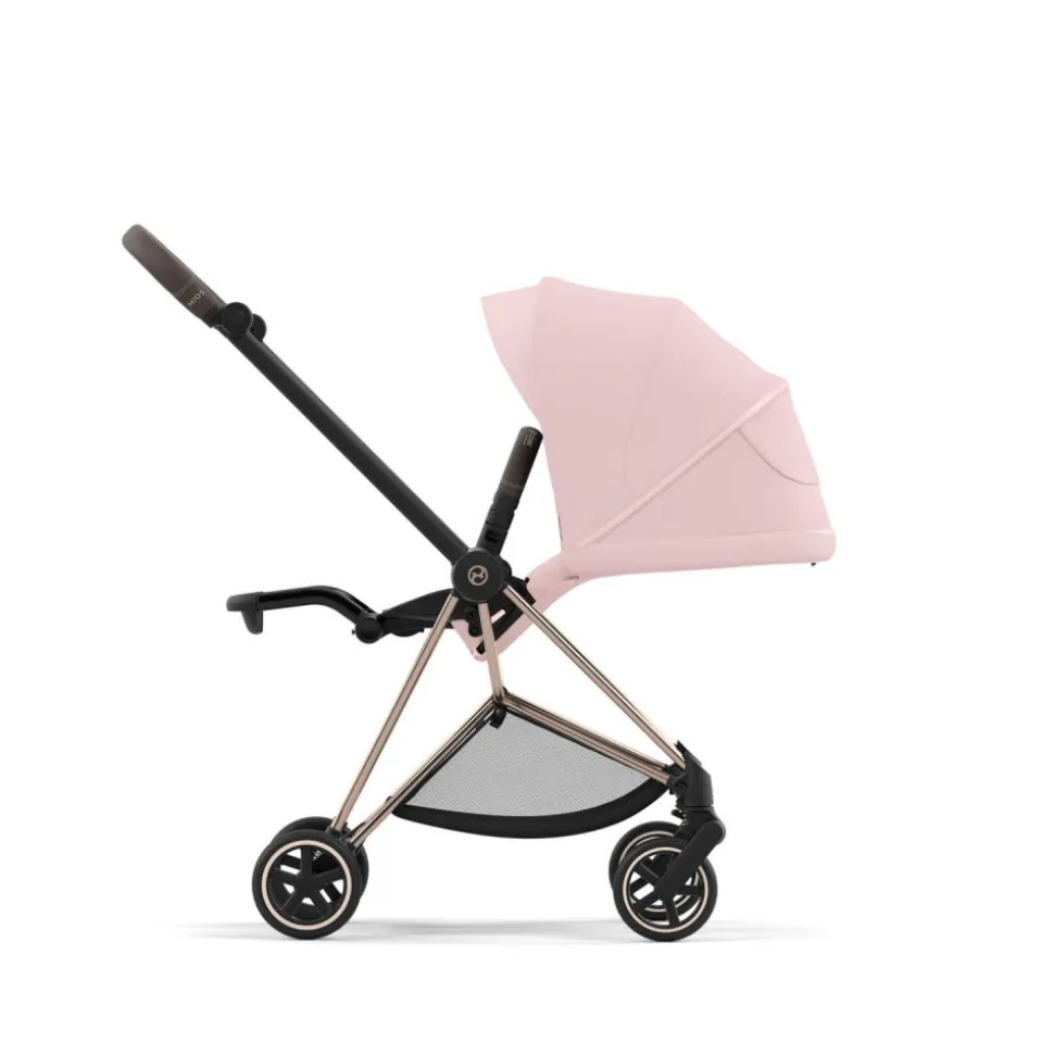 Poussette mios 3 peach pink châssis rose gold