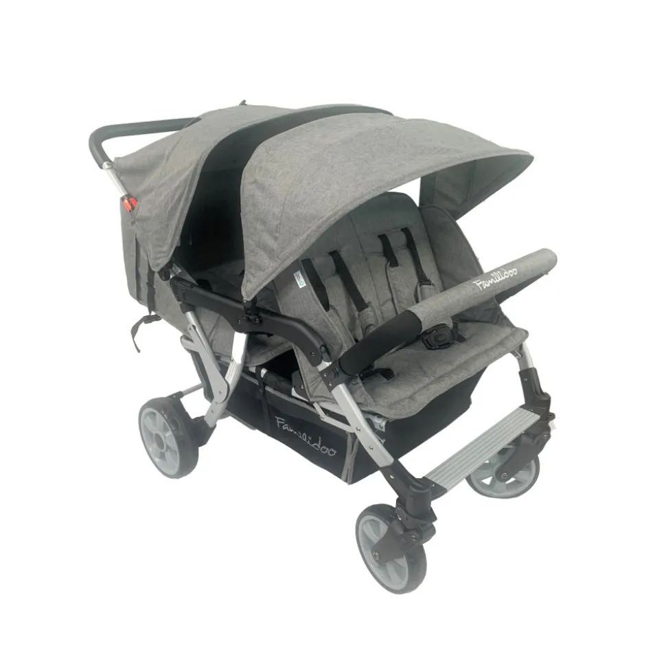 Poussette 4 places lidoo city h4e - full grey