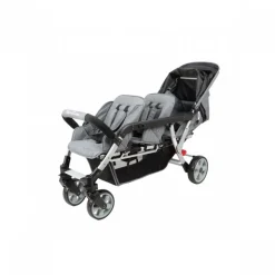 Poussette 3 places lidoo h3e + ergondrive full grey